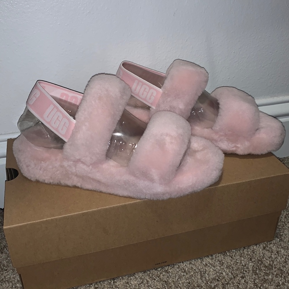 New Light Pink Ugg sandal slides